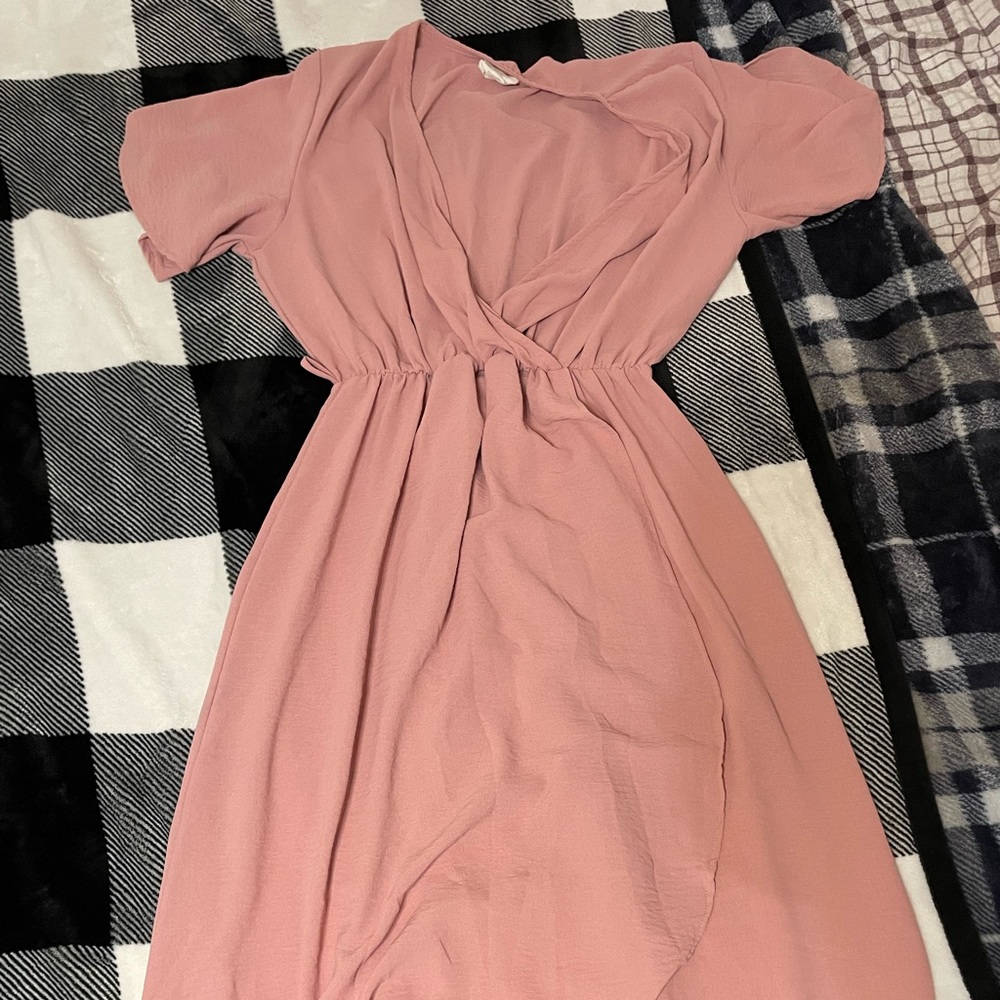Maternity wrap dress
